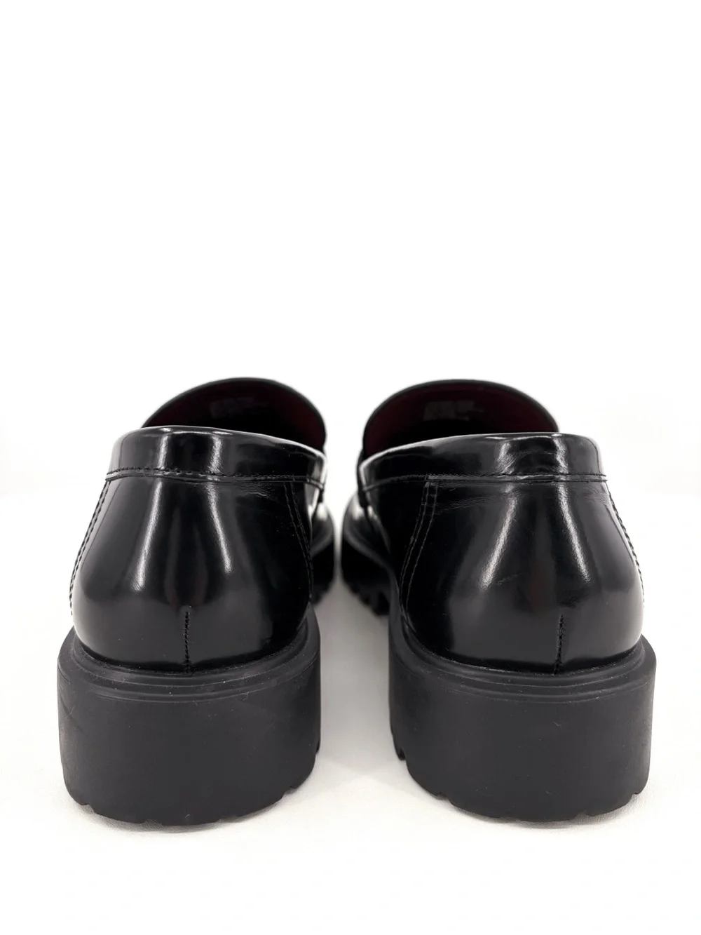 TORY BURCH Classic Lug Loafer Black Leather Platform Loafers 8.5